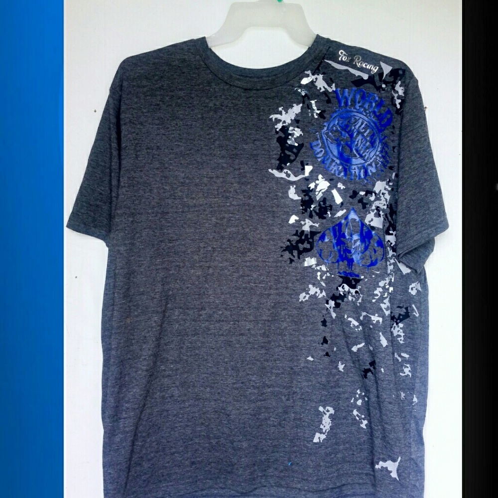 Men's xl metal mulisha gray graphic t shirt camo x